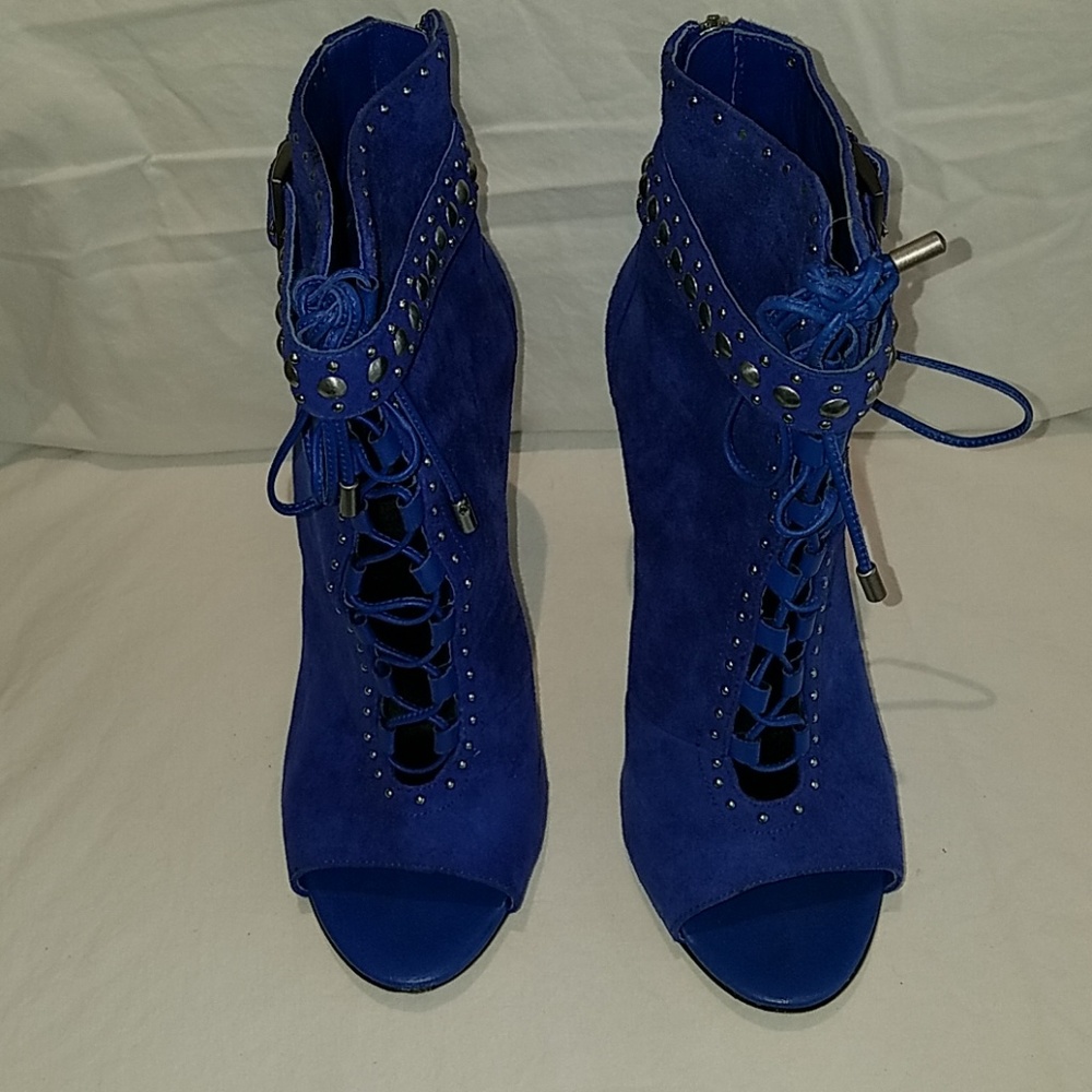 Brian Atwood Bflamotte peep-toe - Electric Blue